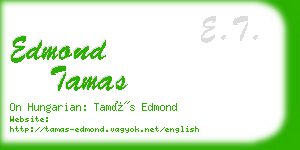 edmond tamas business card